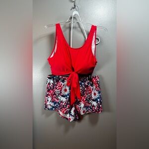 Two Piece Swimsuit. Size 4x. Purchased from Amazon. SALMON colored.